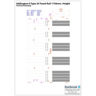 Eastbrook Addington II Type 20 Designer Radiator - Matt Black - Image 32