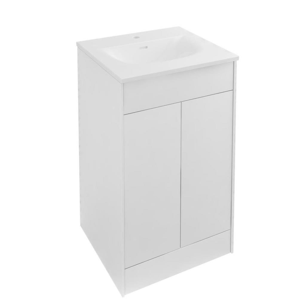 Eastbrook Chedworth 2 Door Floor Standing Vanity Unit With Basin - 500mm Wide - Natural Oak