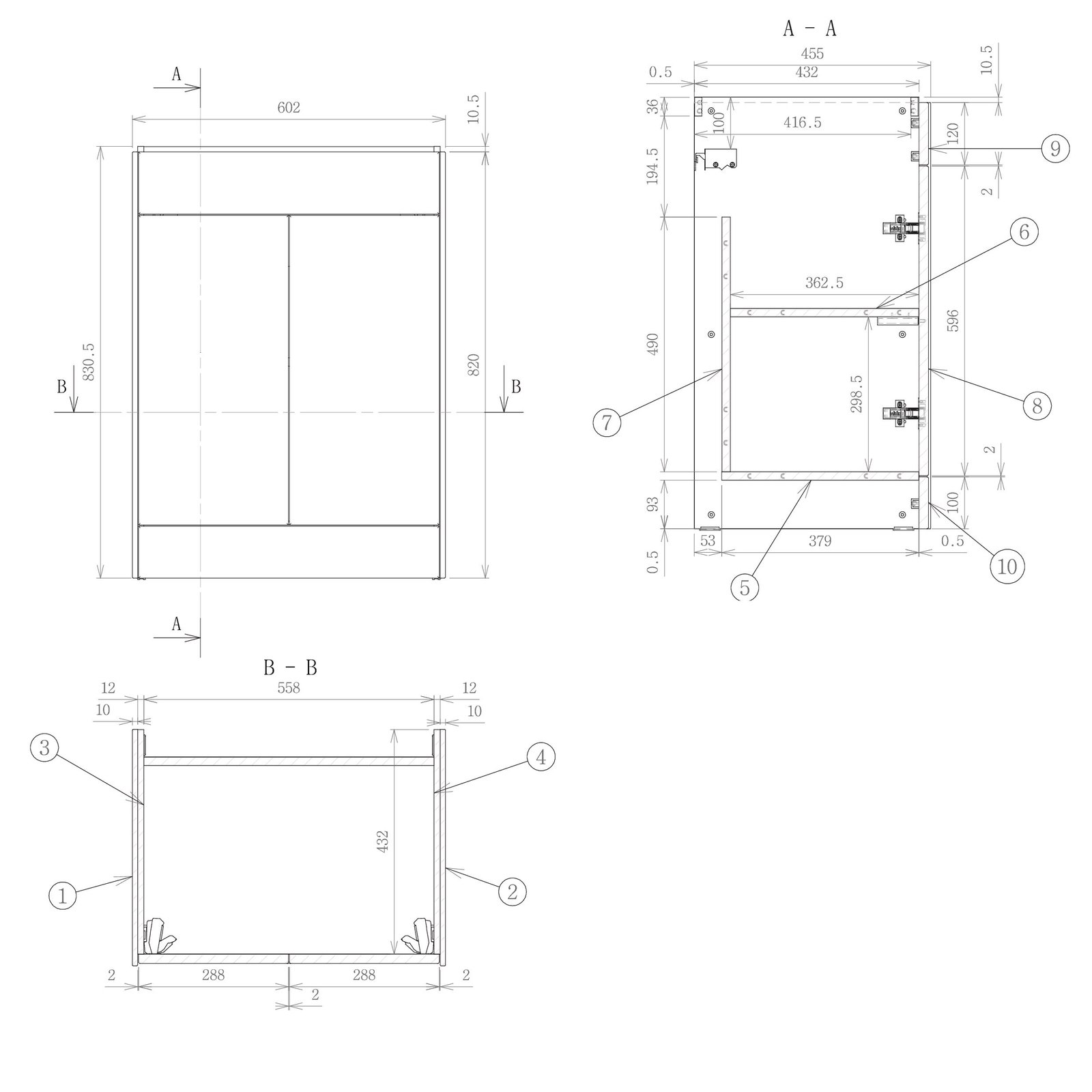 Eastbrook Chedworth 2 Door Floor Standing Vanity Unit With Basin - 600mm Wide - Natural Oak - Image 3