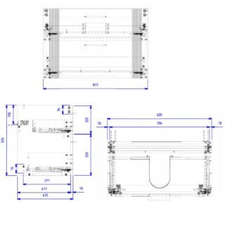 Eastbrook Cranham Wall Hung Vanity Unit With Basin - 800mm Wide - 1 TH - Image 2