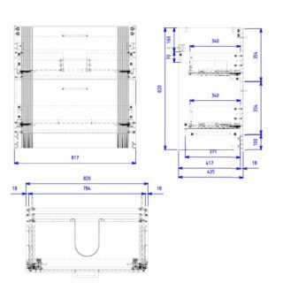 Eastbrook Cranham Floor Standing Vanity Unit With Basin - 800mm Wide - 1 TH - Image 2