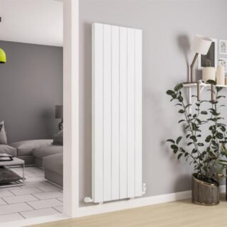 Eastbrook Queenswood Aluminium Designer Radiator - Matt White - Image 5
