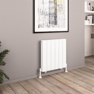 Eastbrook Queenswood Aluminium Designer Radiator - Matt White - Image 7
