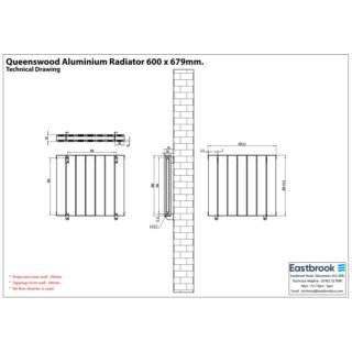 Eastbrook Queenswood Aluminium Designer Radiator - Matt Black - Image 21