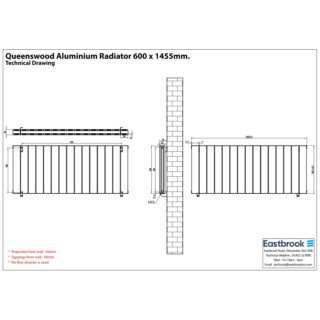 Eastbrook Queenswood Aluminium Designer Radiator - Matt Black - Image 25