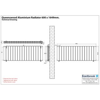 Eastbrook Queenswood Aluminium Designer Radiator - Matt Black - Image 26
