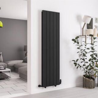 Eastbrook Queenswood Aluminium Designer Radiator - Matt Black - Image 4