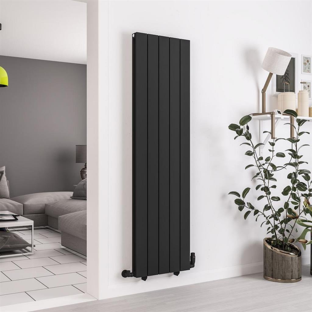 Eastbrook Queenswood Aluminium Designer Radiator - Matt Black - Image 4