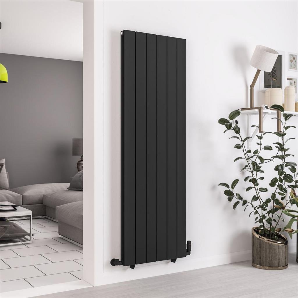 Eastbrook Queenswood Aluminium Designer Radiator - Matt Black - Image 5