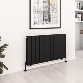 Eastbrook Queenswood Aluminium Designer Radiator - Matt Black - Image 10