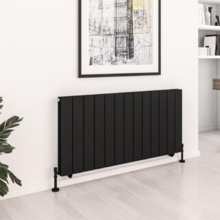 Eastbrook Queenswood Aluminium Designer Radiator - Matt Black - Image 11