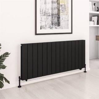 Eastbrook Queenswood Aluminium Designer Radiator - Matt Black - Image 12