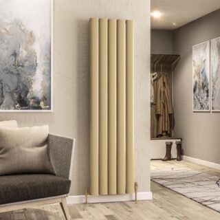 Eastbrook Malmesbury Aluminium Designer Radiator - Brass Effect - Image 4