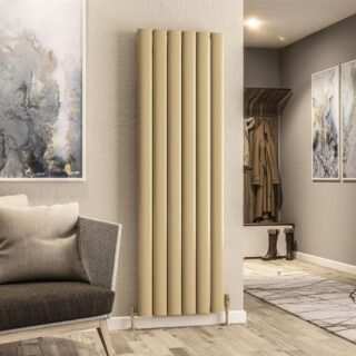 Eastbrook Malmesbury Aluminium Designer Radiator - Brass Effect - Image 5