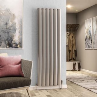 Eastbrook Malmesbury Aluminium Designer Radiator - Silver Effect - Image 5