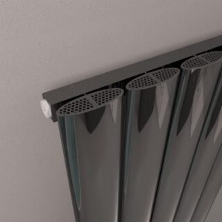 Eastbrook Malmesbury Aluminium Designer Radiator - Black Effect - Image 6