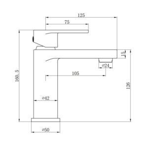 Eastbrook Westbury Basin Mixer Tap With Waste - Image 4