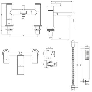 Eastbrook Westbury Bath Shower Mixer Tap - Image 3