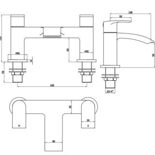 Eastbrook Alveston Bath Filler Tap - Image 4