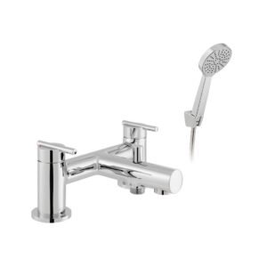 Vado Nuri Deck Mounted Bath Shower Mixer Tap - Chrome