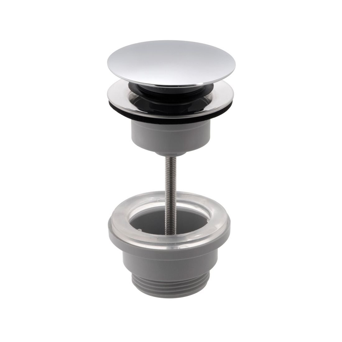 Vado Push Basin Waste - Chrome