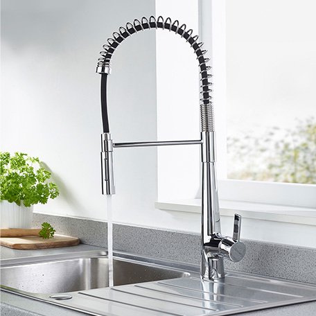 Bristan Axia Professional Eco Start Kitchen Sink Mixer Tap - Chrome - Image 2