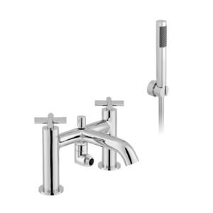 Vado Elements Deck Mounted Bath Shower Mixer - Chrome