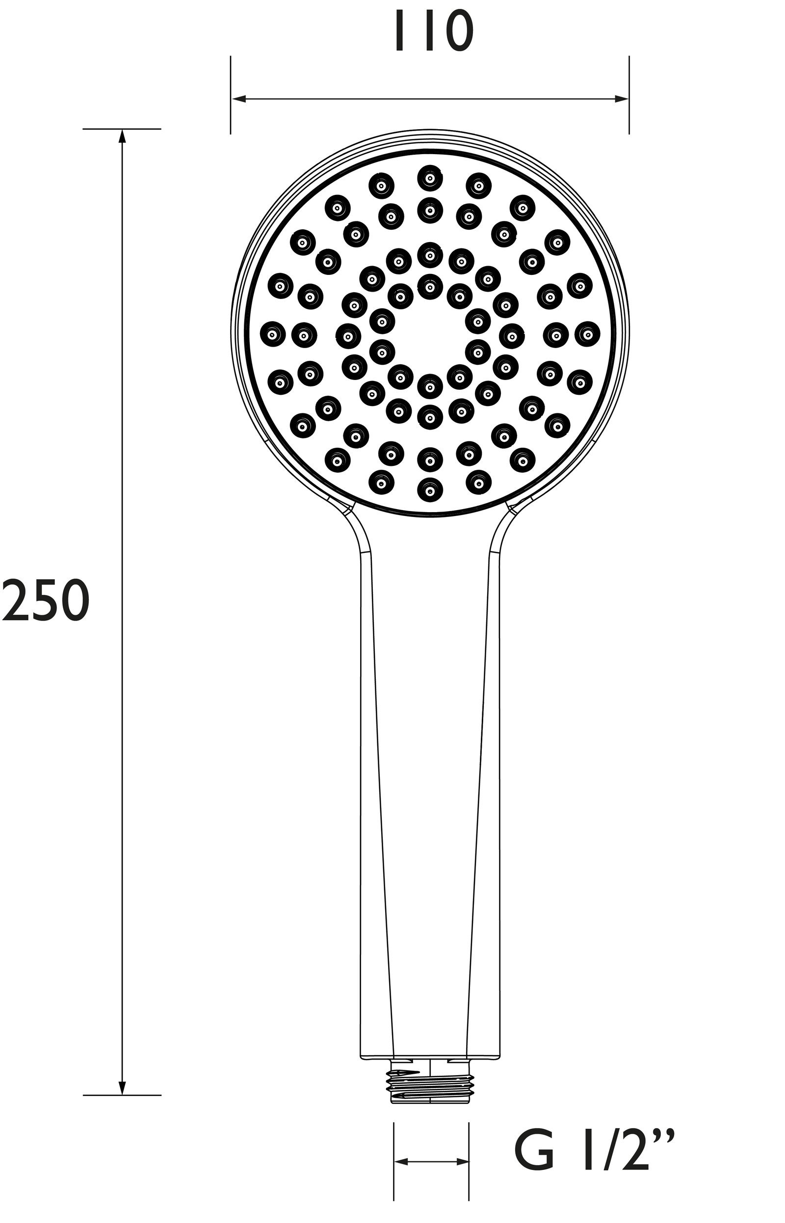 Bristan Multi 3 Function Shower Handset - Image 3
