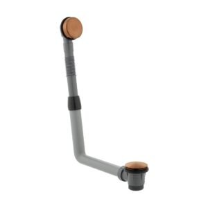 Vado Round Clic-Clac Bath Waste With Overflow - Brushed Bronze