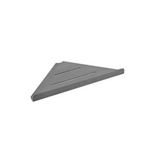 Vado Individual Shama Corner Bathroom Shelf - Brushed Gunmetal