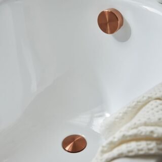 Vado Round Clic-Clac Bath Filler Waste With Overflow - Image 7