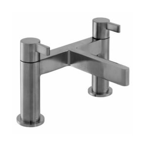 Vado Individual Edit Deck Mounted Bath Filler Tap - Brushed Gunmetal