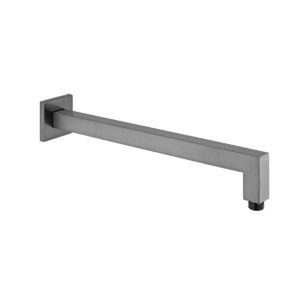 Vado Individual Square Easy Fit Shower Arm - Brushed Gunmetal