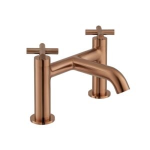 Vado Elements Deck Mounted Bath Filler - Brushed Bronze