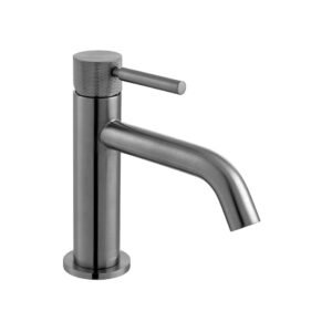 Vado Individual Origins Mono Basin Mixer Tap With Knurled Handle - Brushed Gunmetal