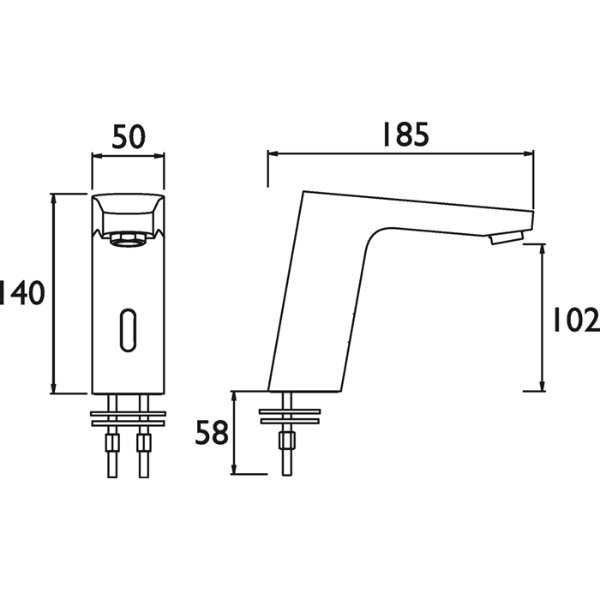 Bristan Infrared Automatic Basin Spout - Chrome - Image 2