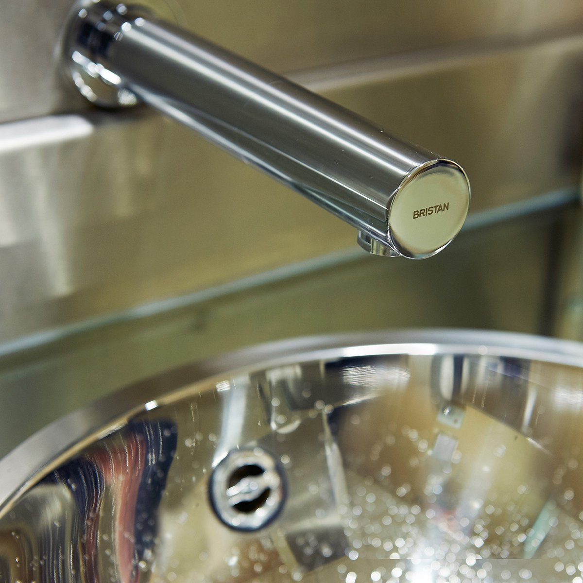 Bristan Infrared Automatic Basin Wall Spout - Chrome - Image 2