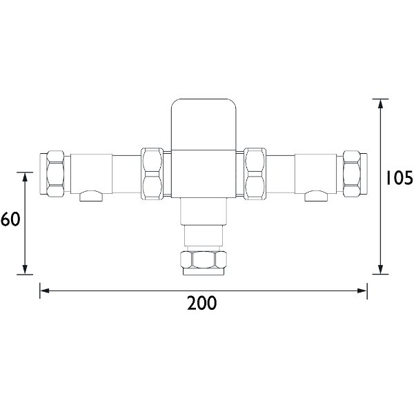 Bristan TMV3 Mixing Valve With Isolation - Image 2