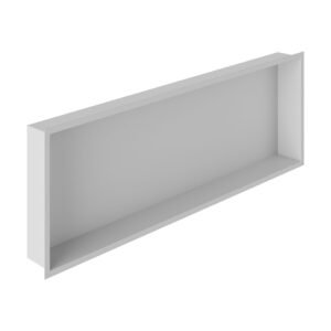 Vado Muse Recessed Wall Niche – 923mm Wide - Matt White