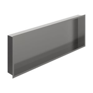 Vado Muse Recessed Wall Niche – 923mm Wide - Pewter