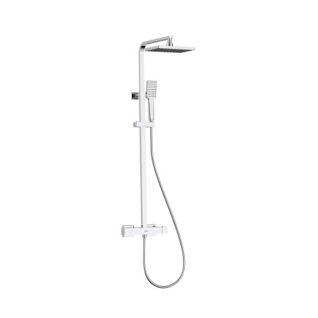 Bristan Napoli Bar Mixer Shower Valve with Rigid Riser Kit - Chrome