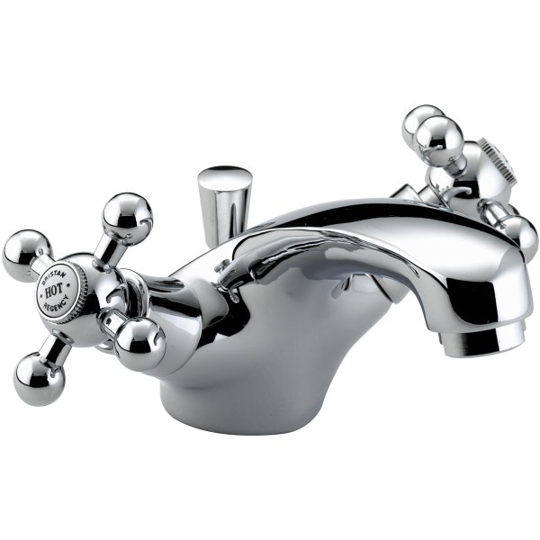 Bristan Regency Basin Mixer Tap With Pop Up Waste - Chrome