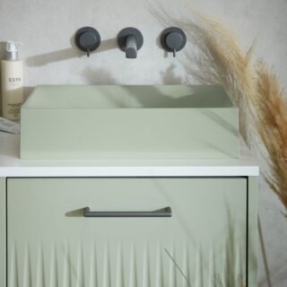 Vado Safari 3 Hole Wall Mounted Basin Mixer Tap For Low Pressure System - Image 4