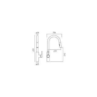 Vado Safari Deck Mounted Kitchen Mixer Tap With Swivel Spout - Image 6