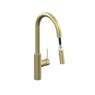 Vado Safari Deck Mounted Kitchen Mixer Tap With Swivel Spout - Image 5