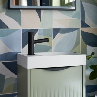 Vado Safari Knob Mini Mono Basin Mixer Tap With Waste - Image 5