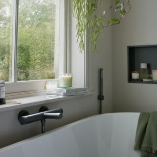 Vado Safari Knob Wall Mounted Exposed Thermostatic Bath Shower Mixer Tap - Image 3