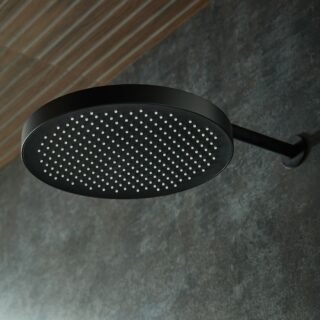 Vado Safari Round Deep Fixed Rainfall Shower Head - 320mm - Image 4