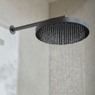 Vado Safari Round Deep Fixed Rainfall Shower Head - 320mm - Image 3