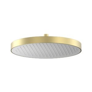 Vado Safari Round Deep Fixed Rainfall Shower Head – 320mm - Satin Brass